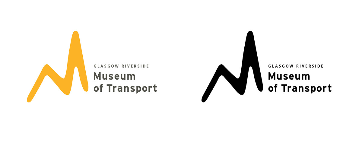 Exhibition  Logo Design museum branding Promotion glasgow Museum of Transport transportation museum poster modern European Interstate frutiger