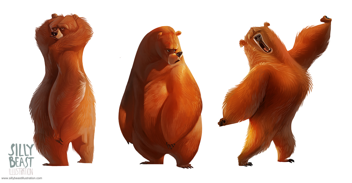 bear cute disney pixar Animation Art Character