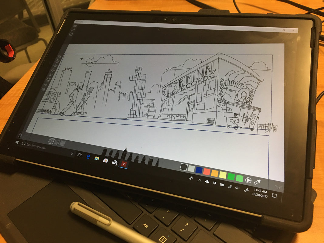 draw digital dtm deltatangomike surface pro Sketchable windows 10 illustrations character concept concept art