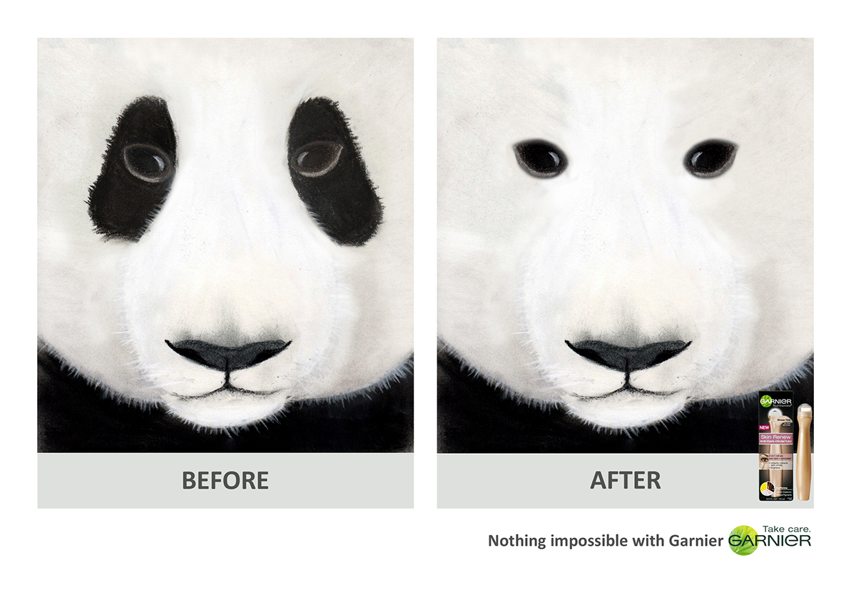 ads creative ad ahmed emad Ahmed Emad egypt usa Garnier new poster Panda 