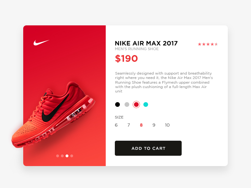 Nike Product Page on Behance