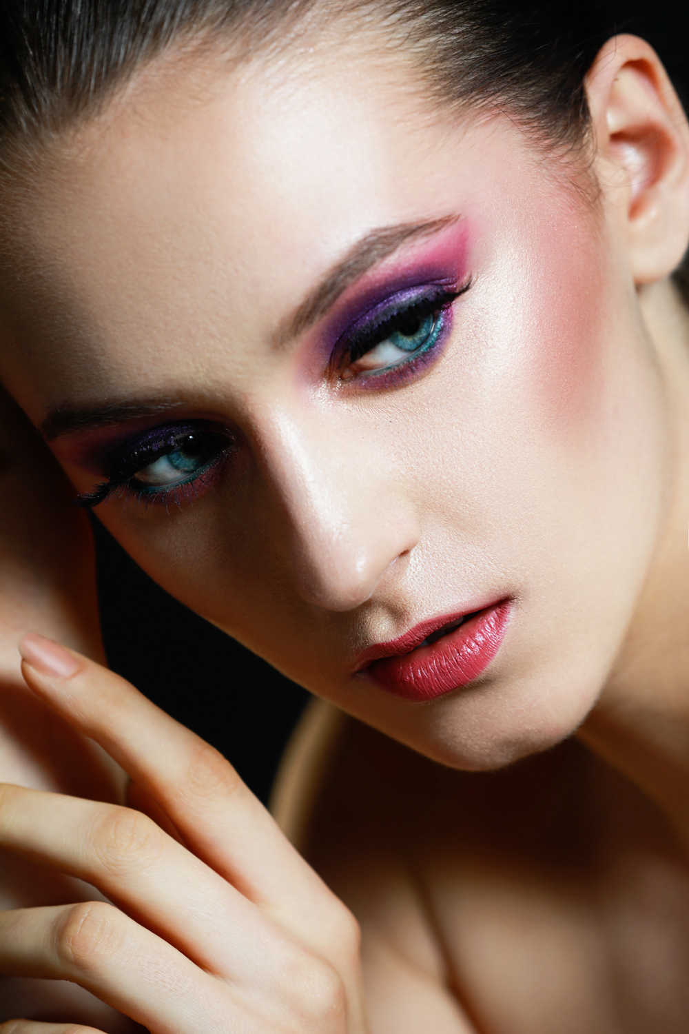 model beauty makeup retouching  colors Beautyshoot