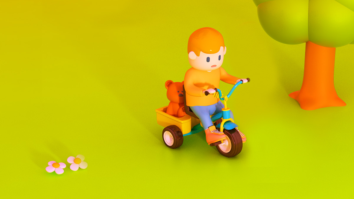 cinema4d c4d 3D Character vray Render toy