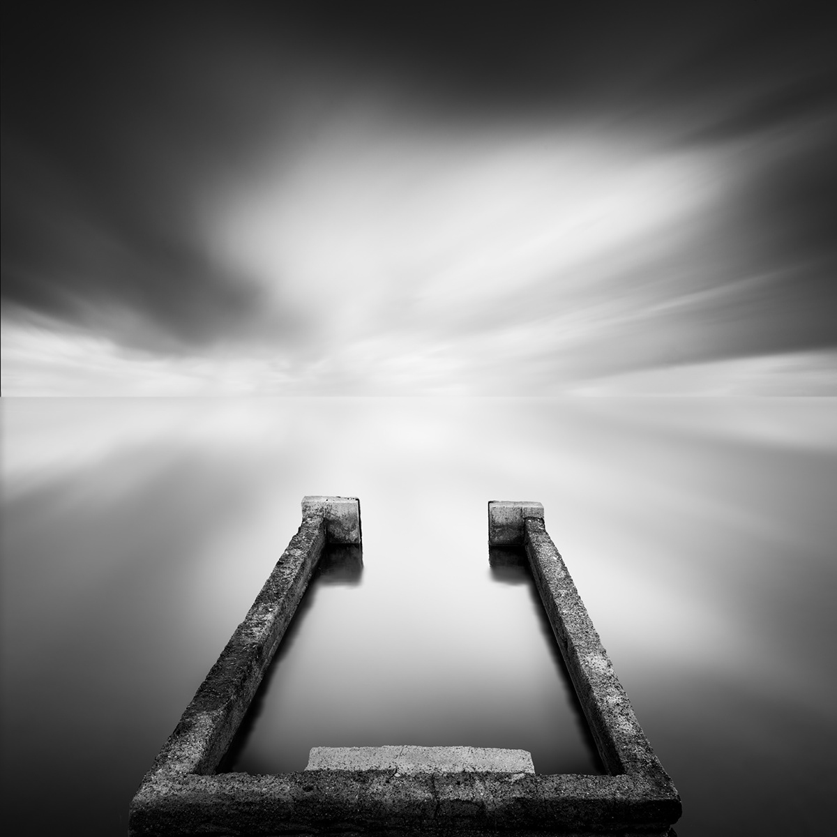 black and white fine art long exposure seascapes