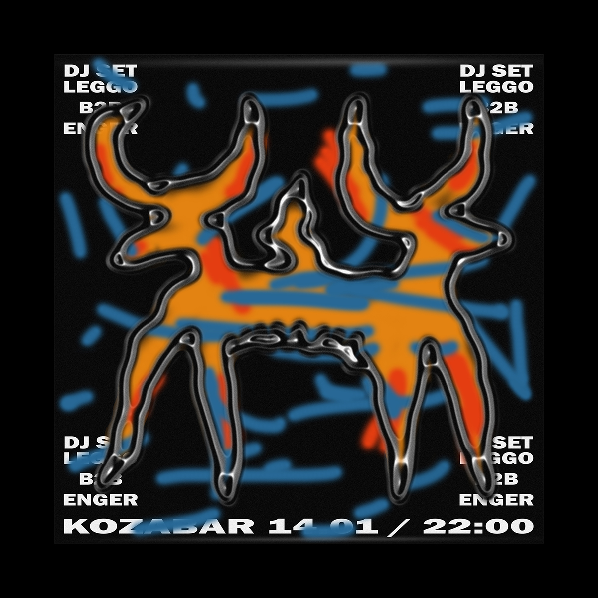 cover poster abstract dj type ILLUSTRATION 