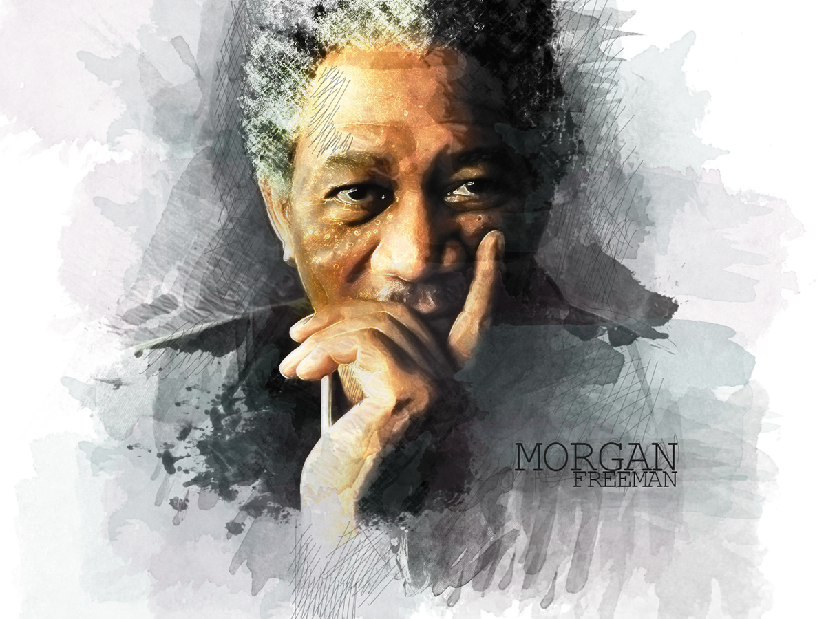Morgan Freeman  potrait