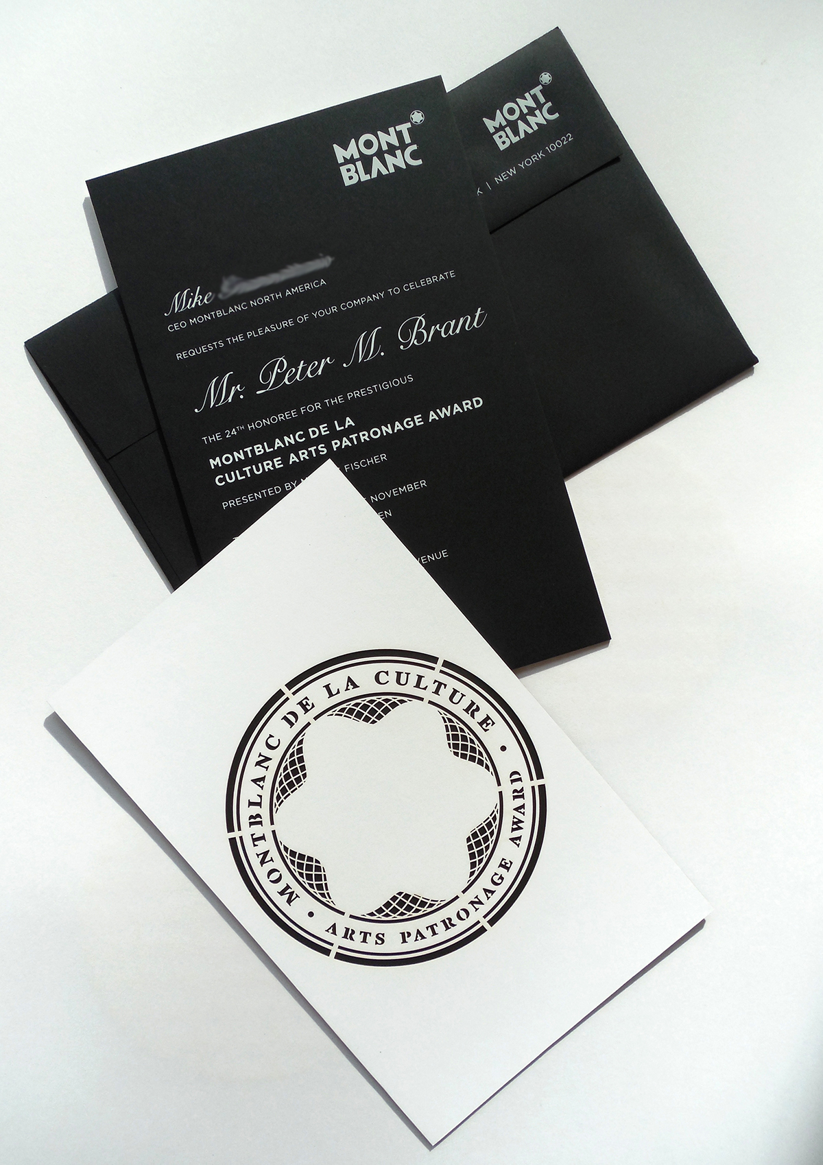 Lasercut foilstamp brand identity black and white type design luxury brand