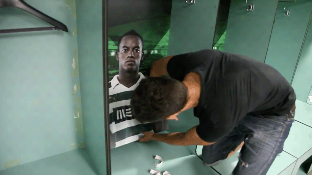 sporting balnearios locker room soccer football sports futebol Players jogadores surprise surpresa