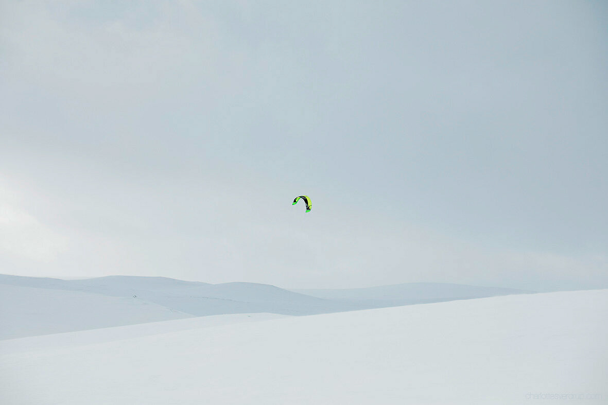 art digital Kiting Landscape norway Photography  Snowkiting Winter sports