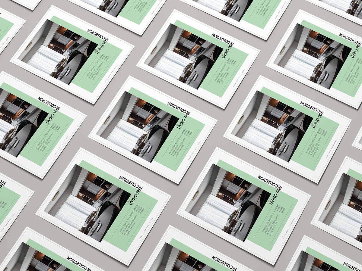 business card Corporate Brochure Flyer Design graphic design  green minimalist interior design  marketing  