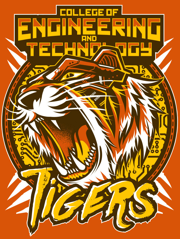 shirt tee tshirt school Clothing tigers engineer techno varsity team team tigers