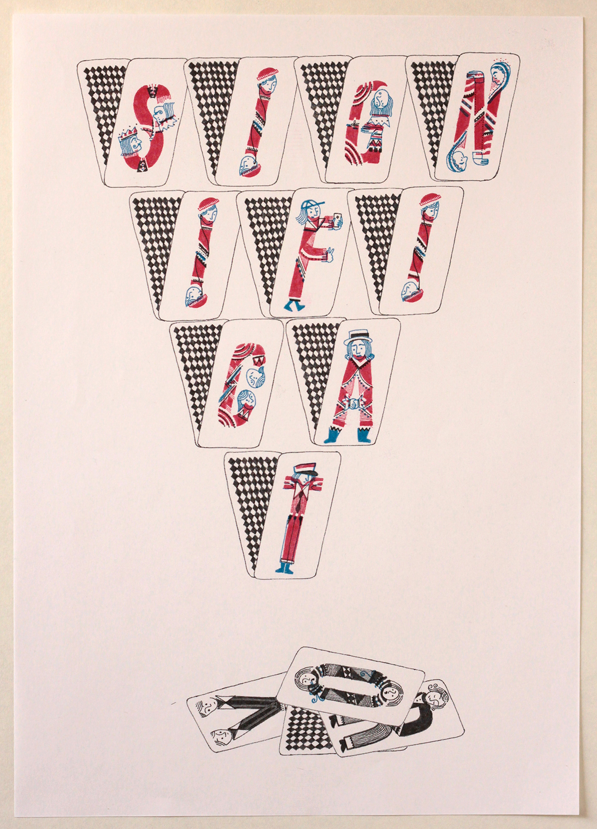 Riso risograph alphabets poster meaning ILLUSTRATION  Exhibition  print
