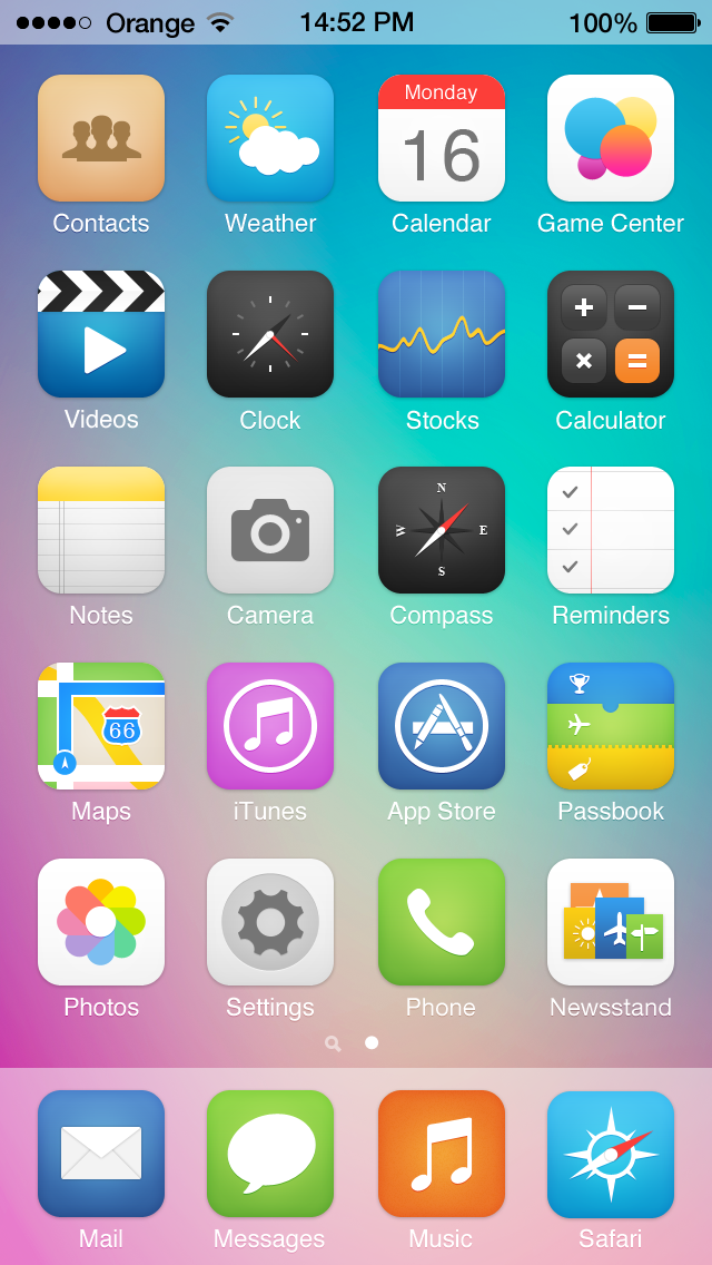 ios apple iphone iPad icons concept