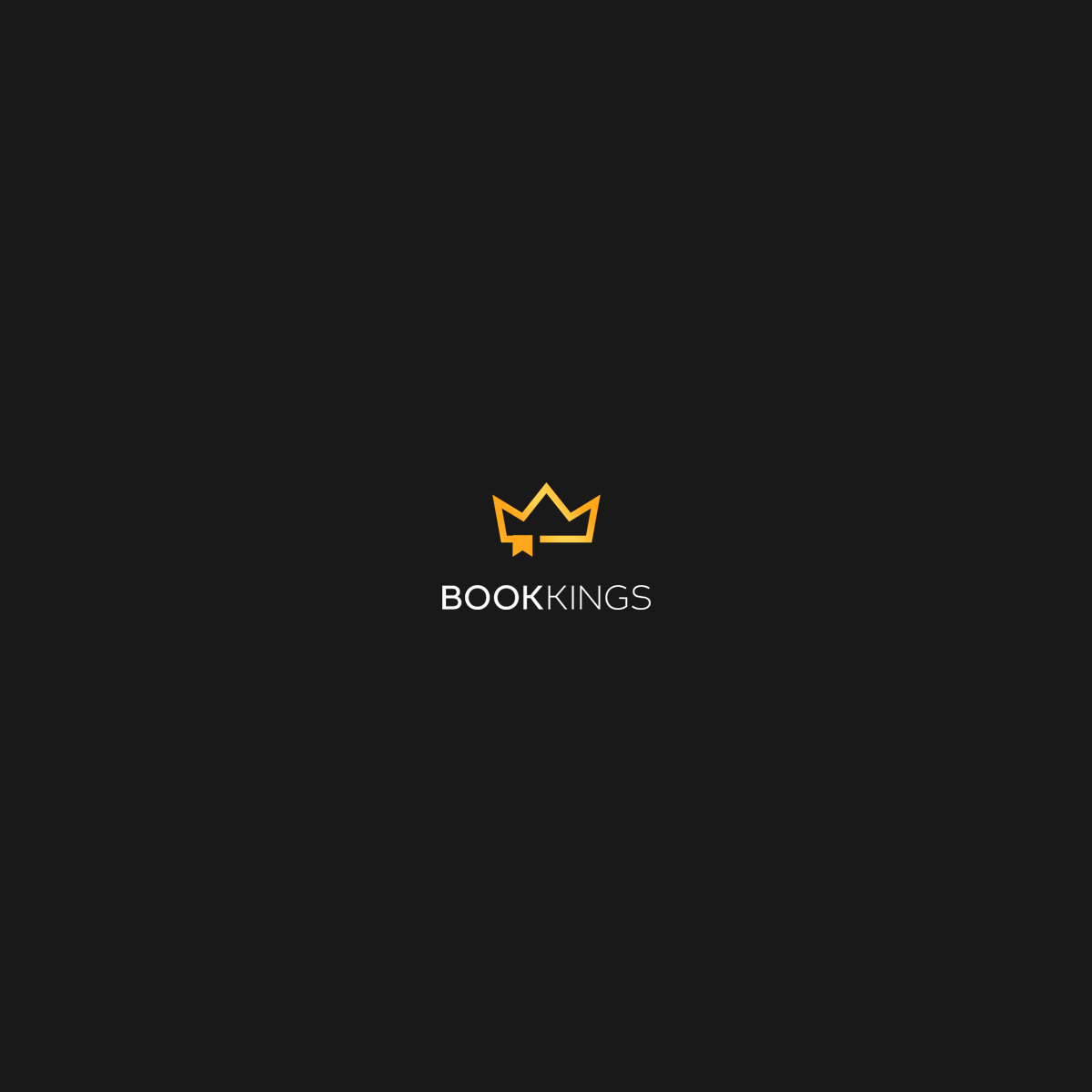 logo king crown book minimalist iconic
