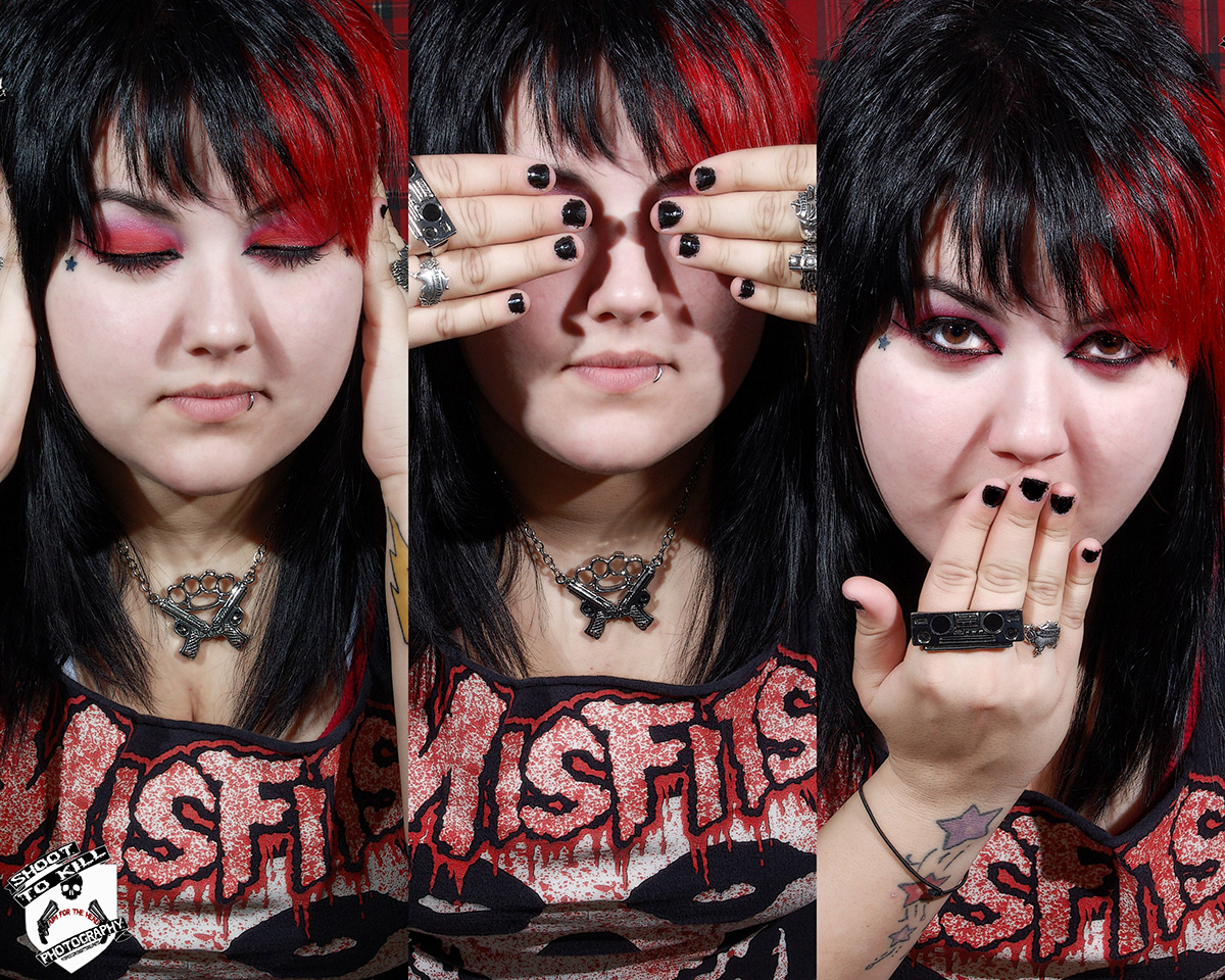suicide girls  light dark flower plugs gauges tattoo tattoos rock punk goth blood macabre horror