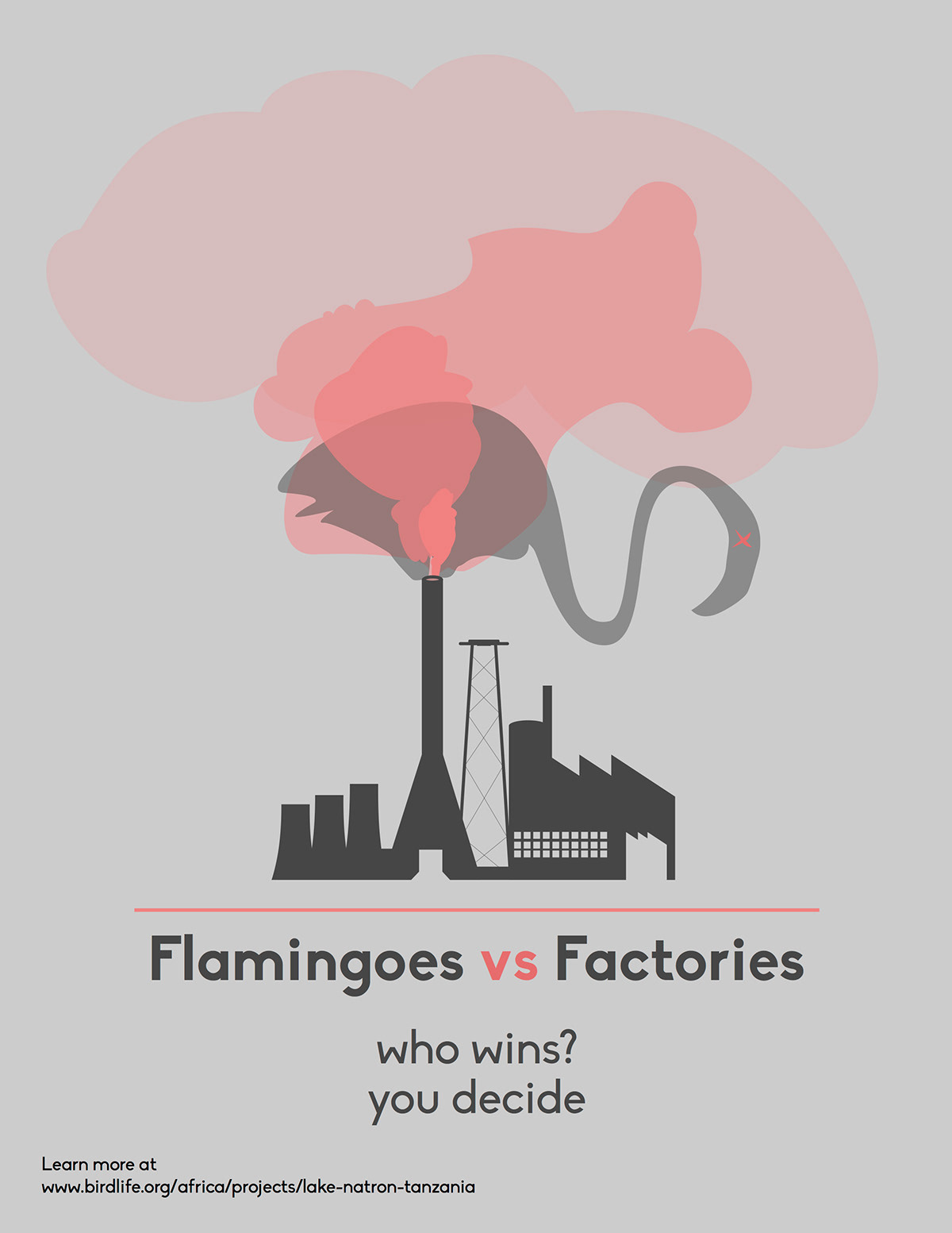 factory flamingo activism design print ad smoke Creativity