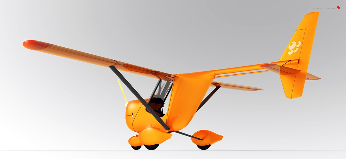 AVIOS aviation airbike   toy plane аэробайк   микросамолёт   минисамолёт   ултра-лёгкий самолёт  дизайн промышленный дизайн управление подкос   шасси   элерон  
