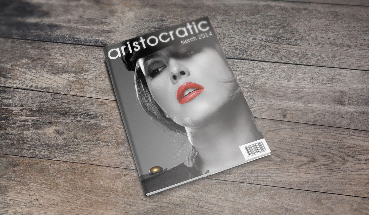 aristocratic Fashion Magazine Design Magazine Cover Design simple magazine design black and white Clear Magazine