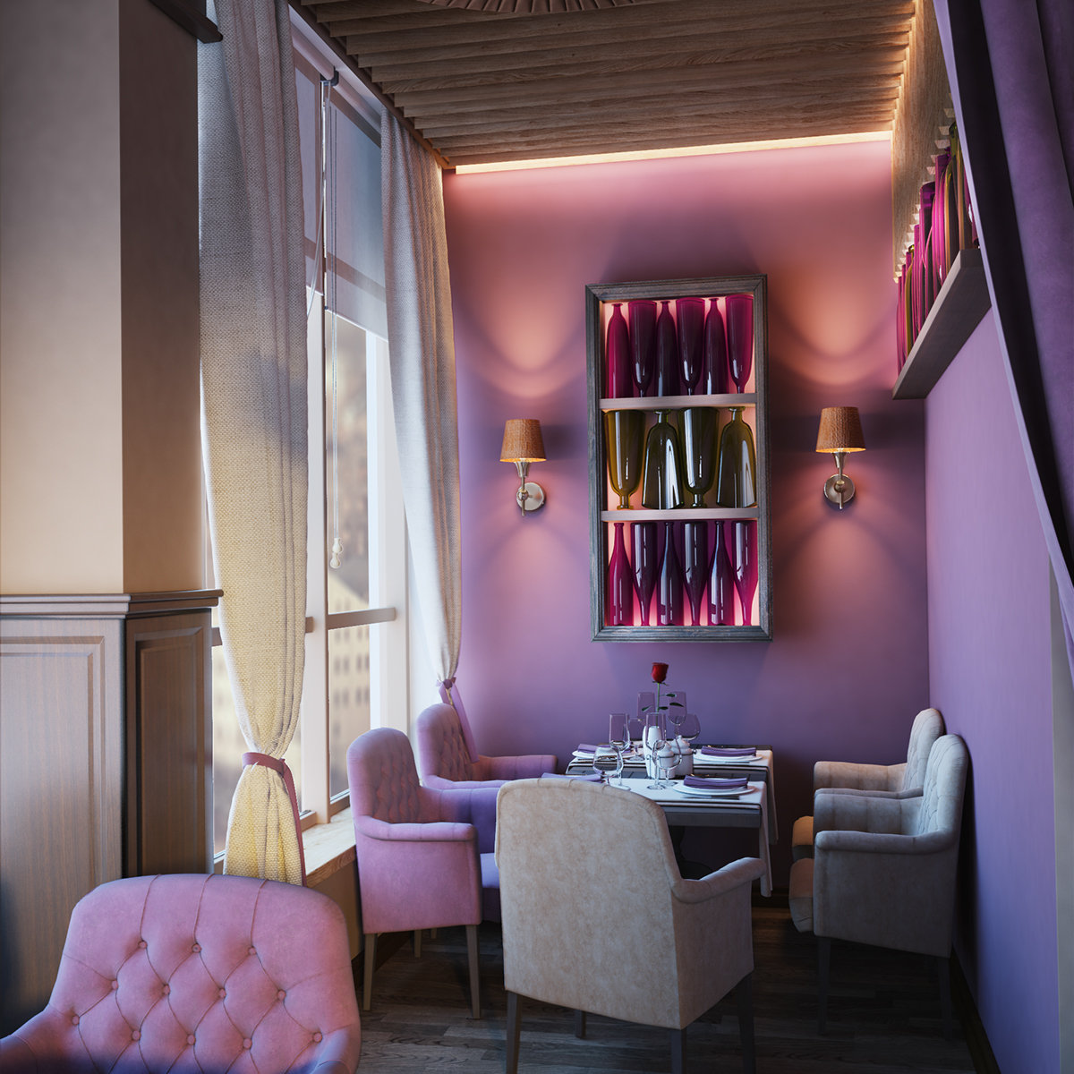 #interior #food    #restaurant #rendering #3D #vizualization #Design #furniture 