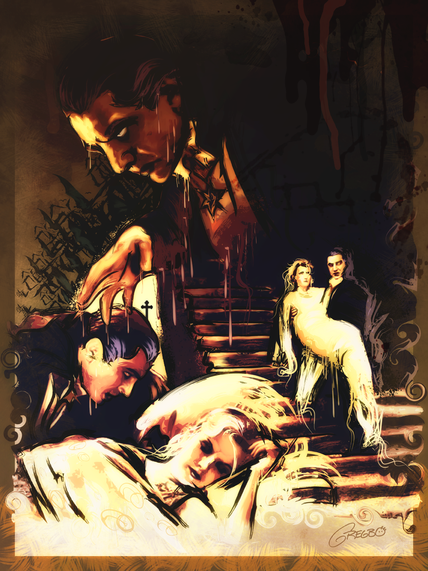 Gregbo Watson Illustration Art Portfolio - Dracula: Bride of the Vampire.