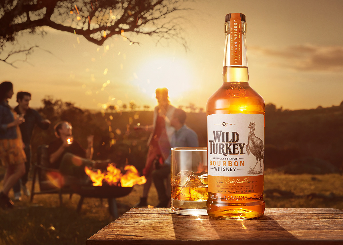 Adobe Portfolio Wild Turkey Whiskey bourbon Photography  campaign location