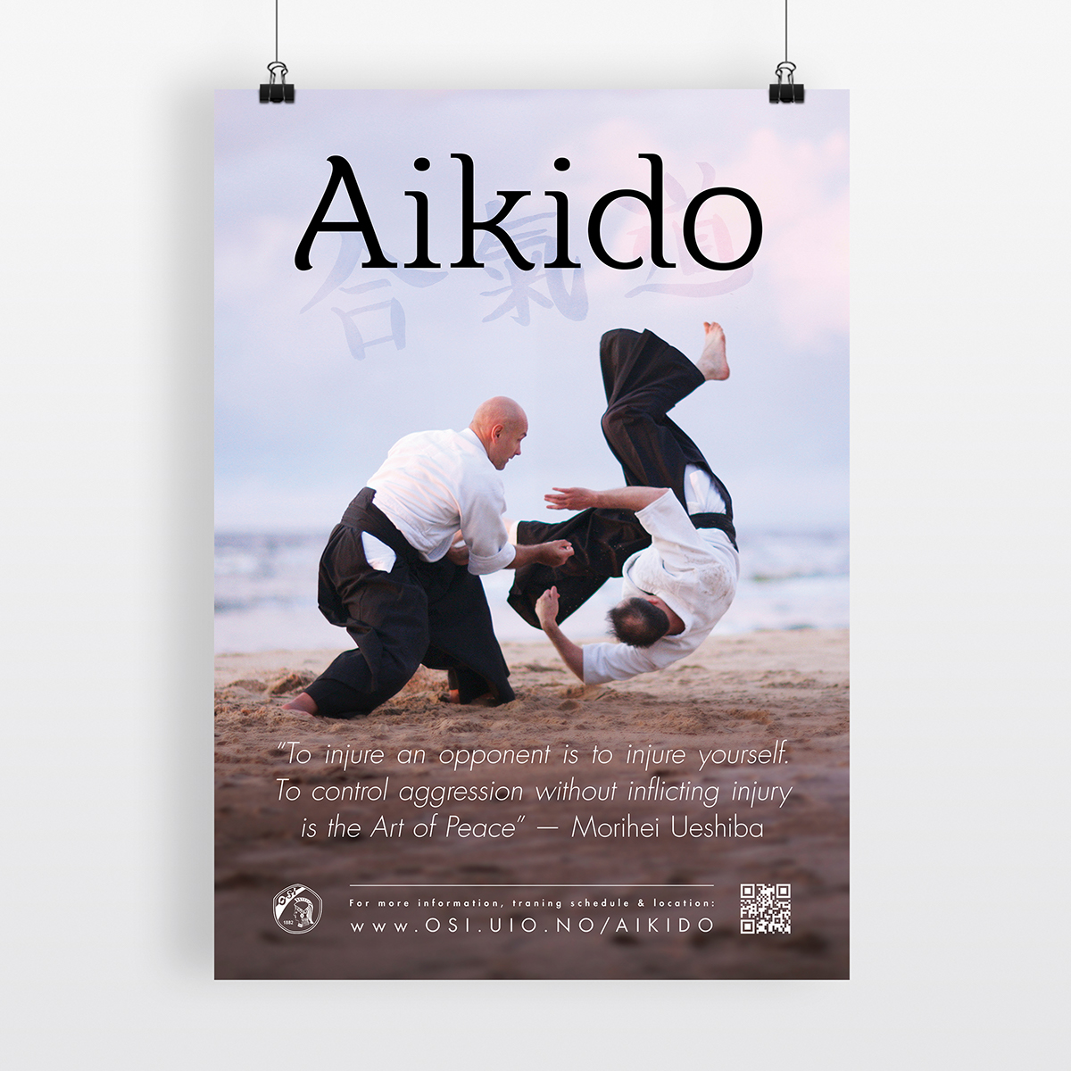 aikido poster flyer business card