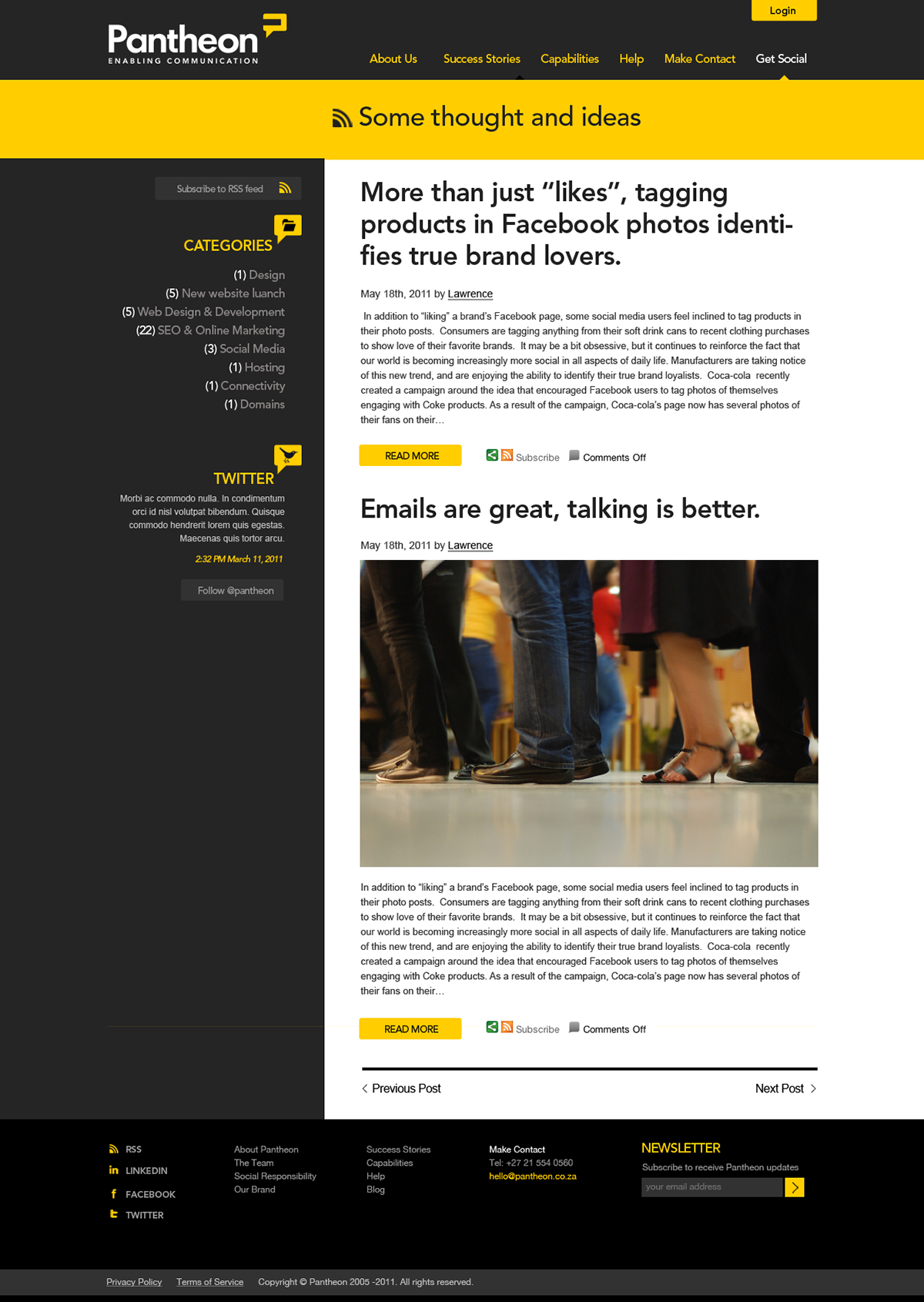 Pantheon Website clean dark background agency digital agency just say panda
