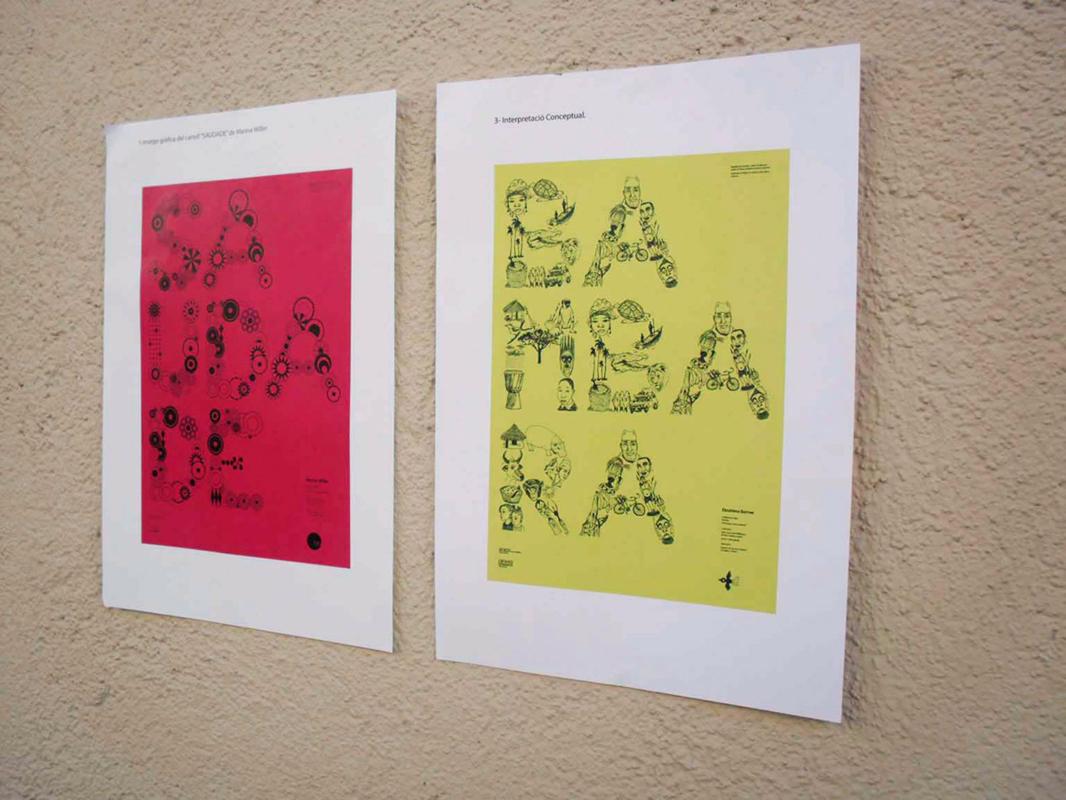 cartel Saudade interpretación conceptual tipografia africa