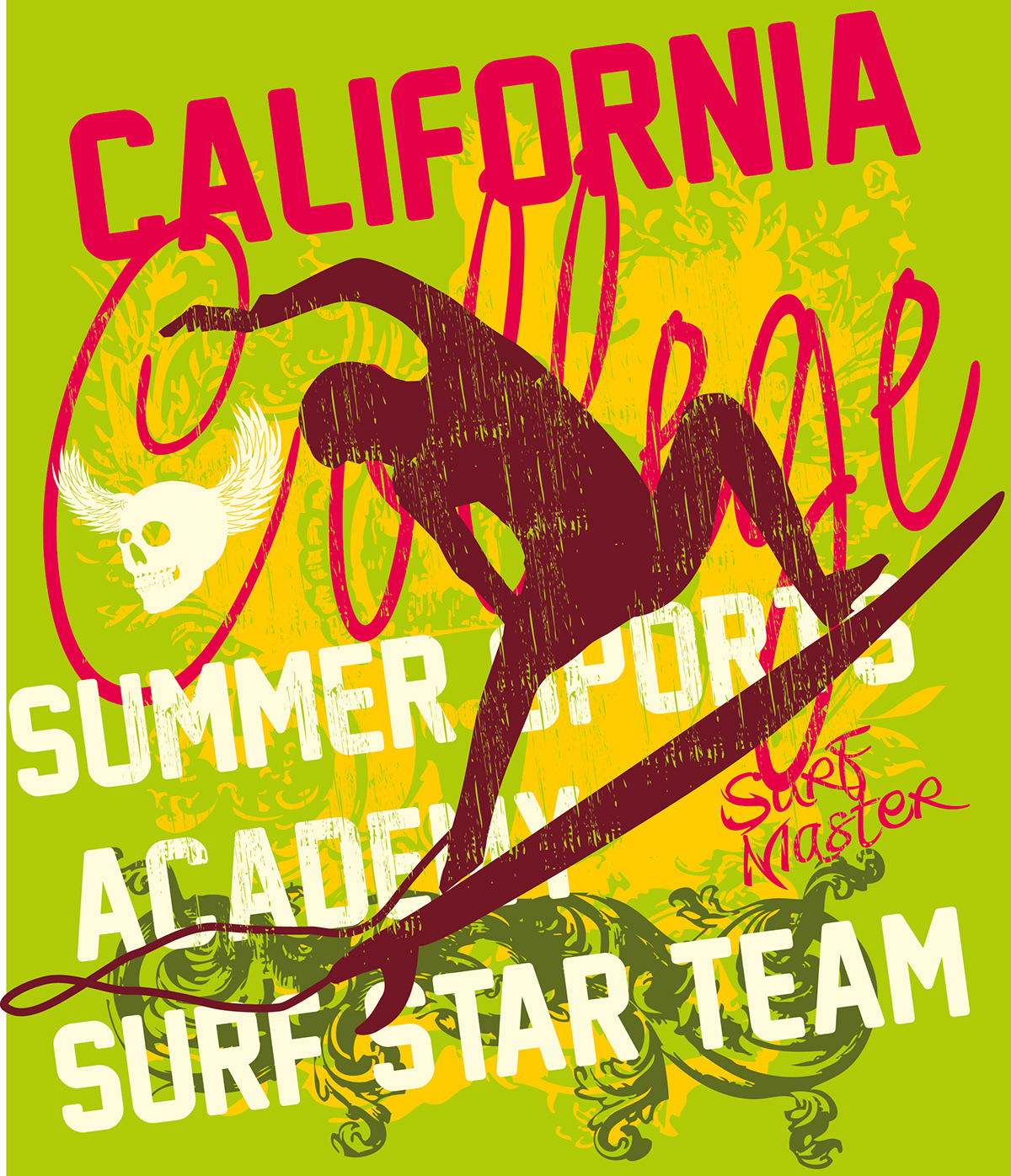 Surf surfing surfer surfboard Surfboarding extreme sports vector graphic art game summer Holiday Printing embroider