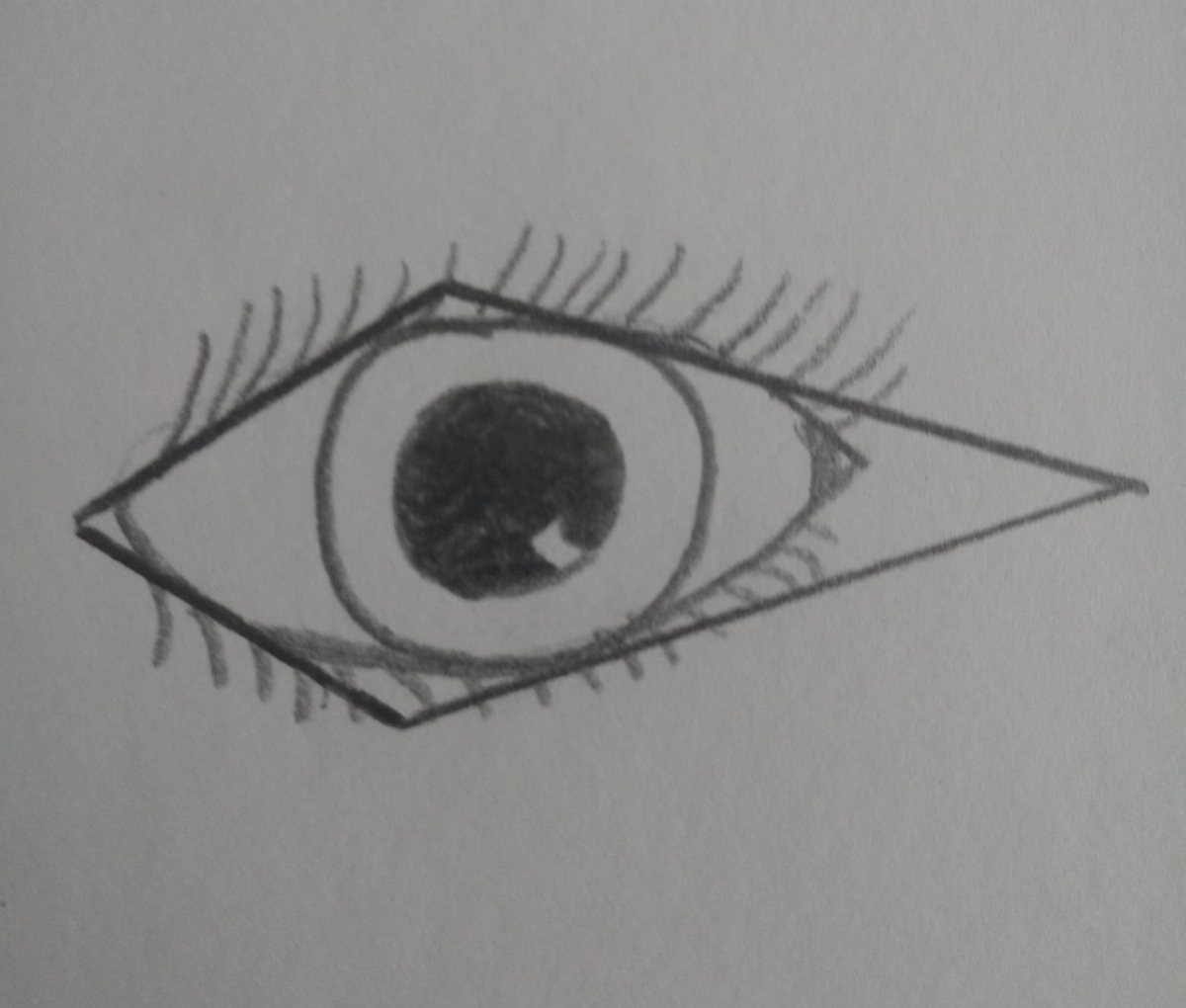 Drawing  eyes sketch