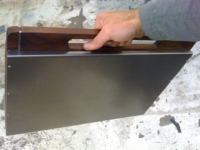 breifcase wood steel cnc computer case