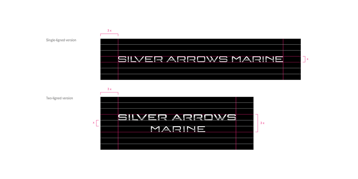 Silver Arrows Marine mercedes-benz yacht brand Corporate Identity brand identity guidelines boat web site branding 