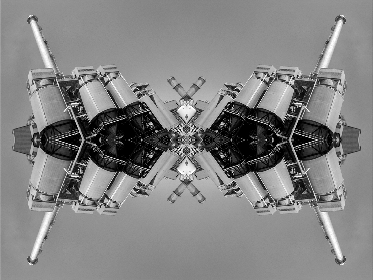 futuristic structures mirror images Besos kaleidoscopic barcelona Spomenik FUTURISM