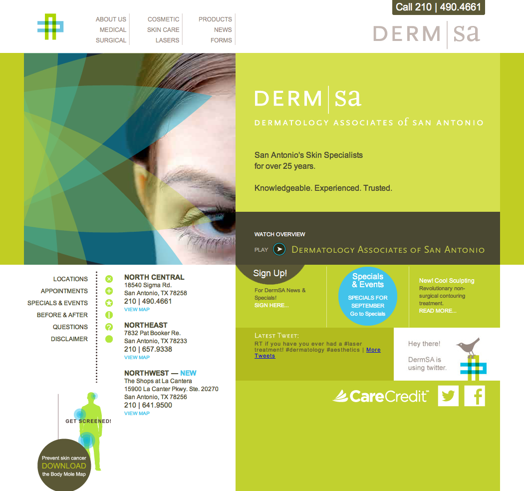 dermatology cms Website
