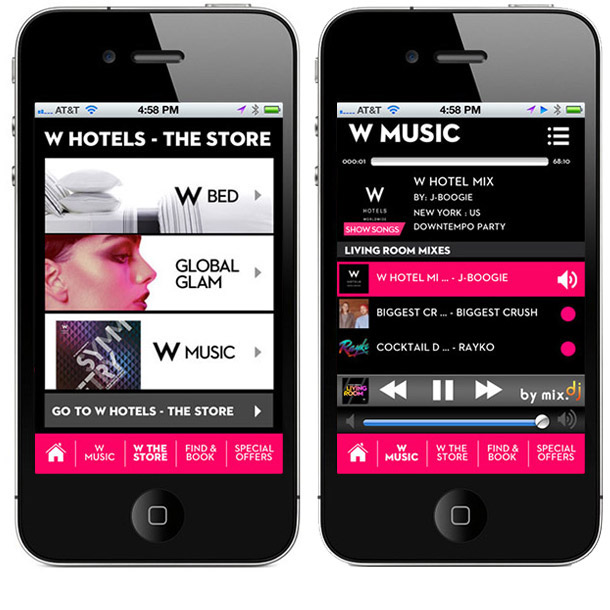 mobile app iphone W Hotels hotel Travel Hospitality ios apple