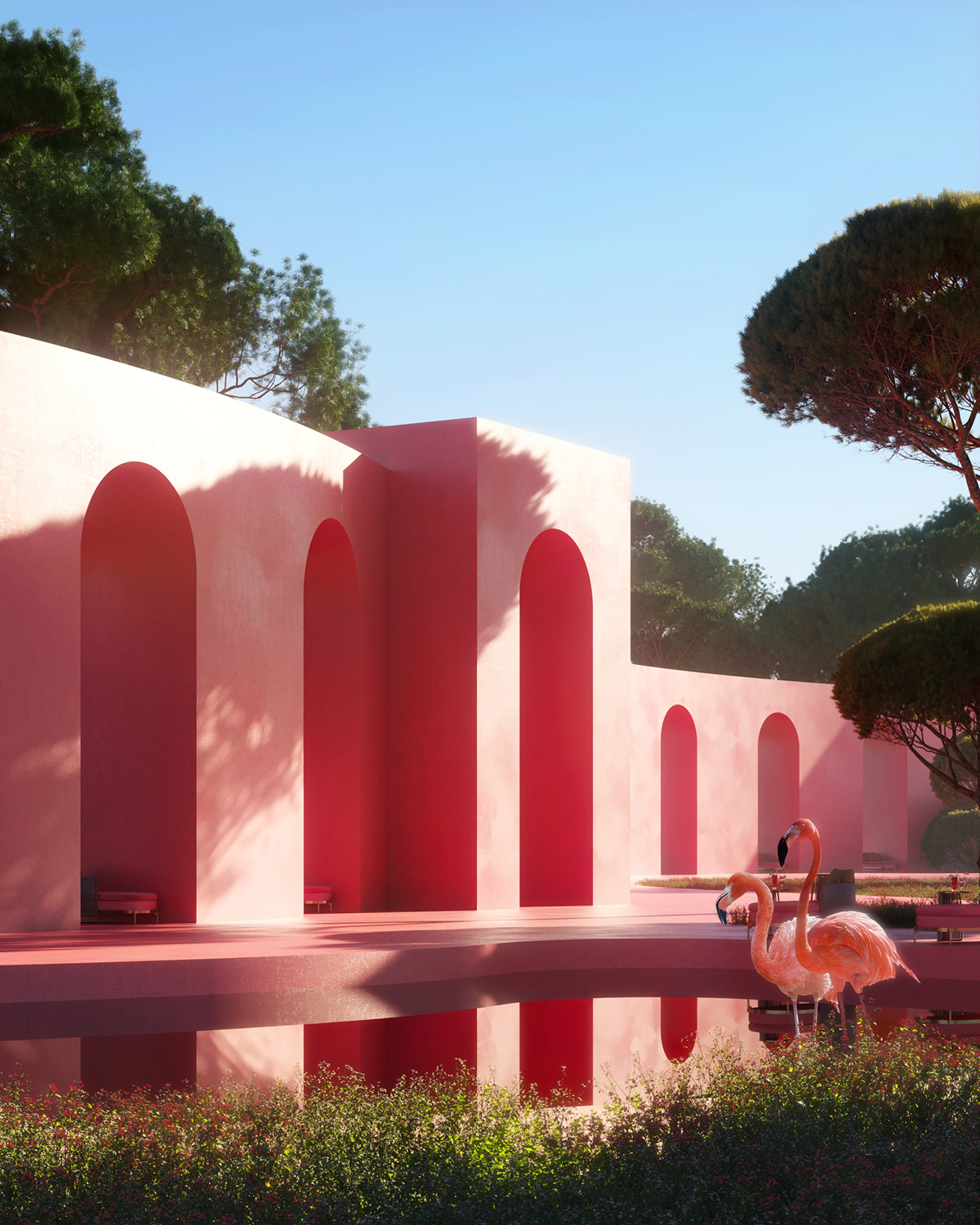 3ds max architecture CGI concept corona renderer Italy summer