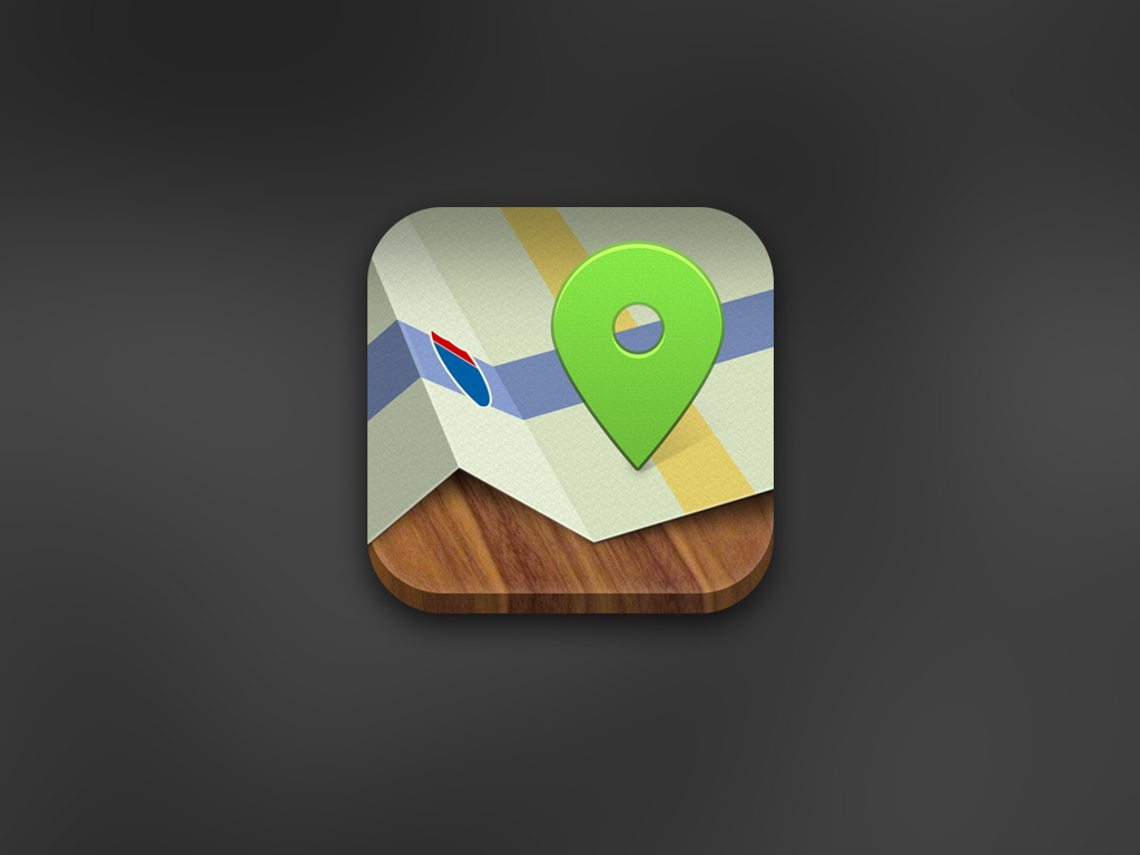 Mapping wood app Icon map