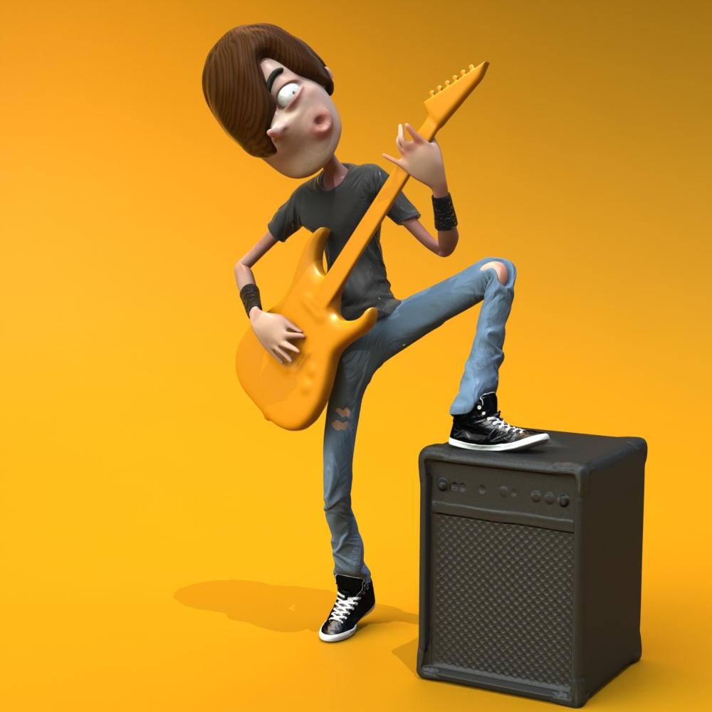 leoburnett romeuejulieta   3D Ilustração sertanejo rock imagem sertanejo vs rock Rock And Roll rock star sertanejo universitário 3d rock studio Character cartoon grunge