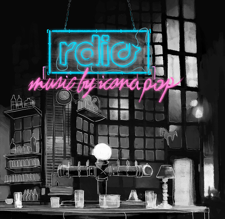 rdio icona pop commercial background design background art bar Park city cityscape