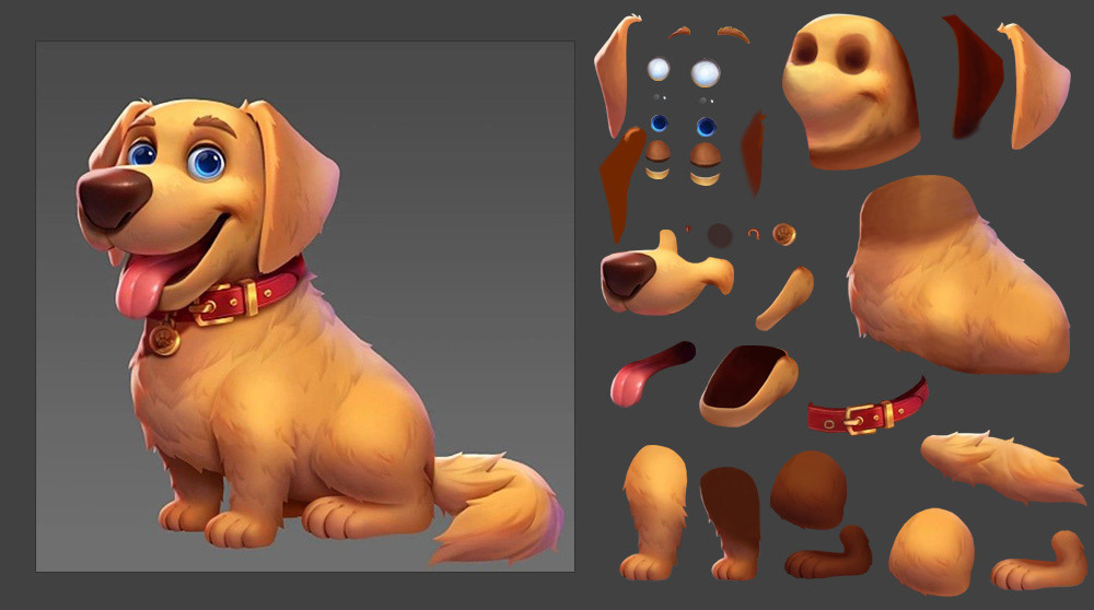 2D Animation animal Character character animation dog game character Game Character Animation Spine 2D Spine 2D Animation spine animation