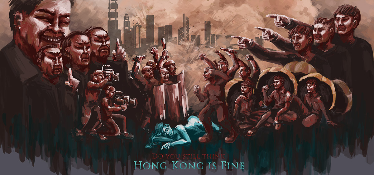Propaganda digital Hong Kong Umbrella Revolution