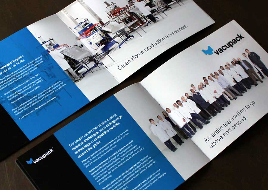 Adobe Portfolio brochure manufacturing Diecut