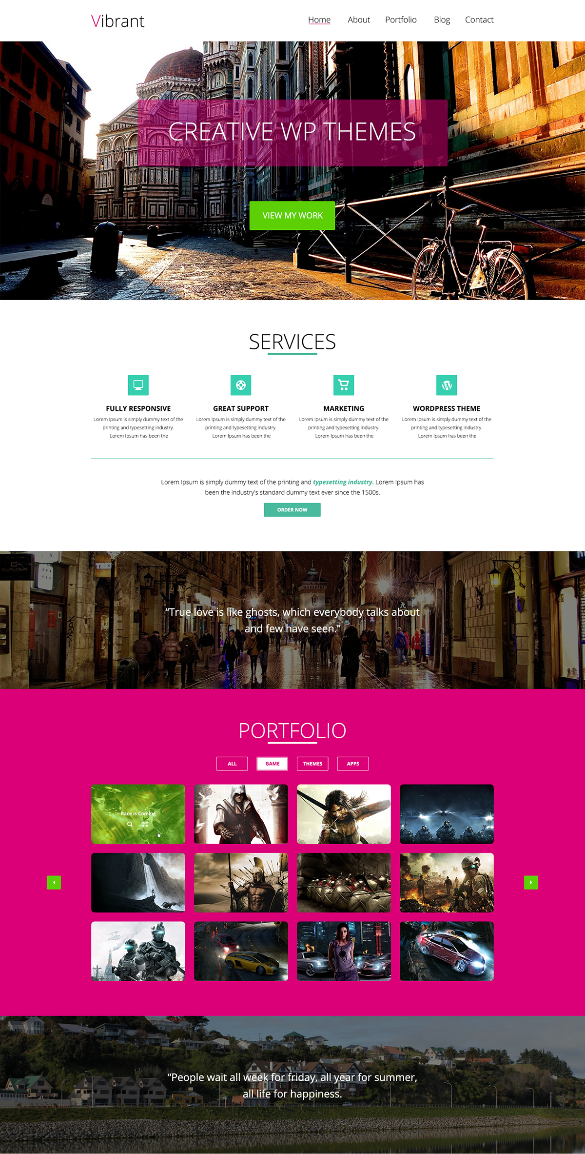 One pink green White psd business landing corporate psd template flat Web