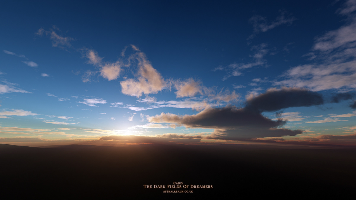 mojoworld spacescape Scifi fantasy exoplanet celestial Sunrise sunset Sunrays clouds