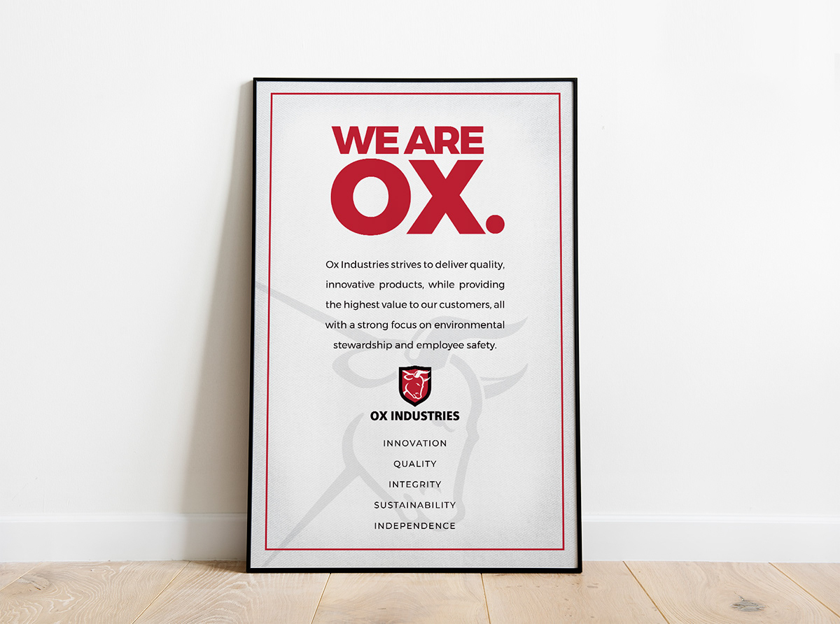 branding  logo manufacturing cardboard Web Design  homepage Website mark shield ox