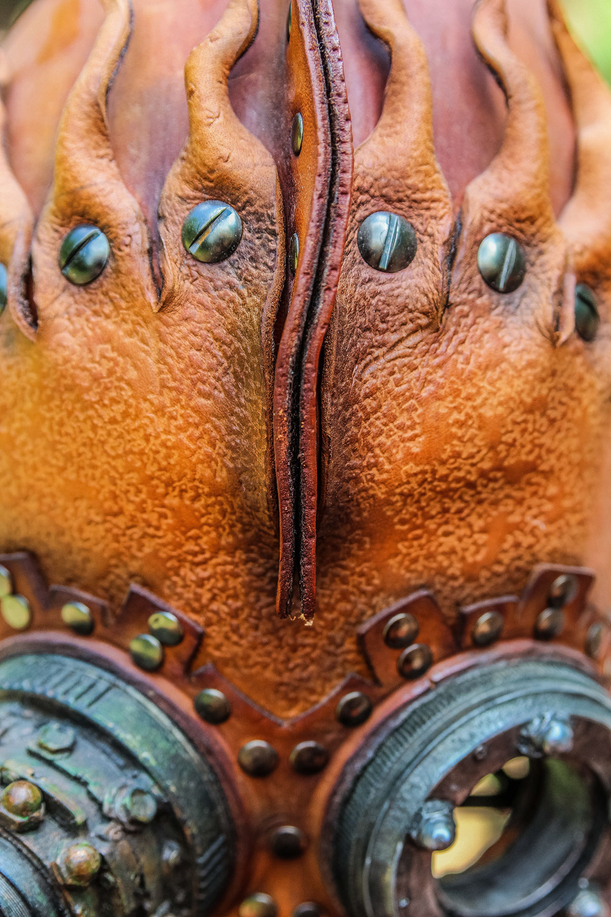 mask masks leather theater  leather mask STEAMPUNK science fiction alien Nemo