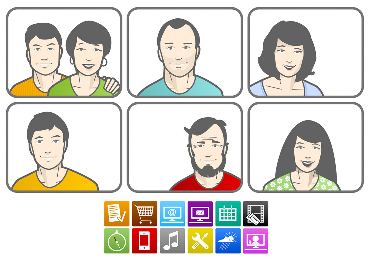 people illustration technical illustration