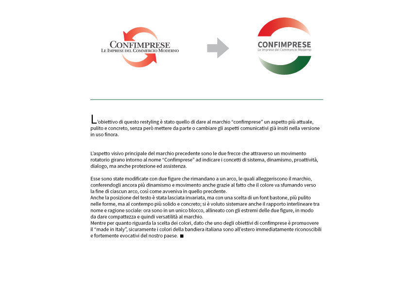 logo RESTYLING Confimprese Project system support Italy enterprise boldness italian