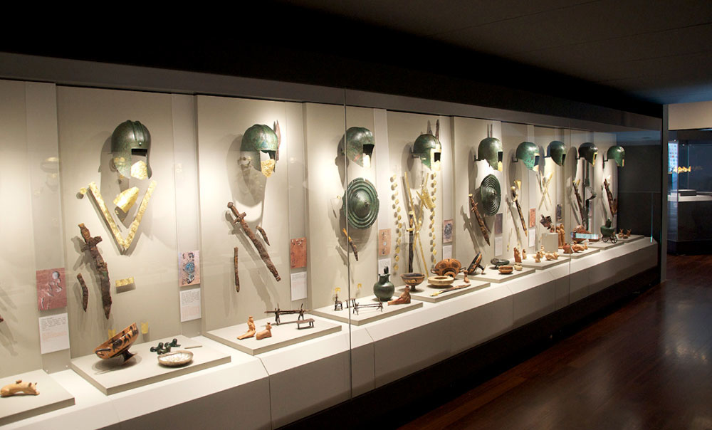 Exhibition  design Pella museum macedonia 1st floor archaelogical