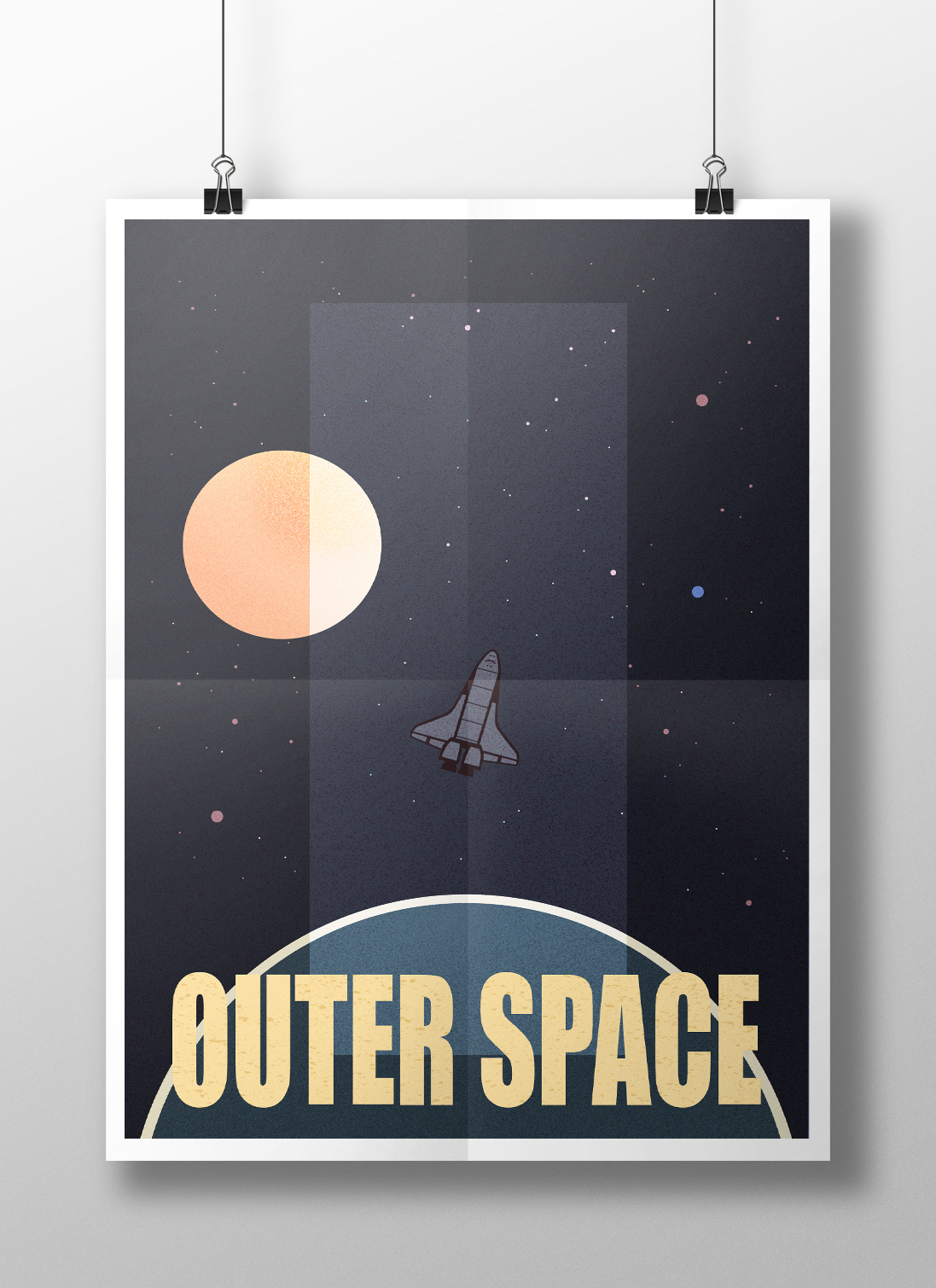 Space  poster shuttle